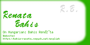 renata bahis business card